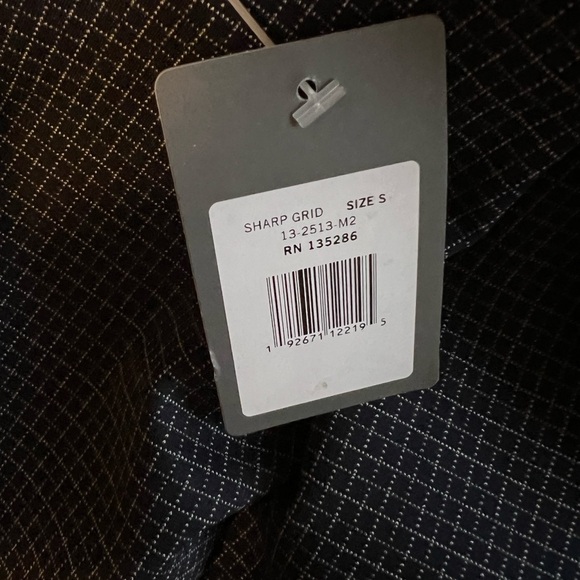 LYSSE Patterned Wisteria Ankle Pant - Navy Criss-Cross - Size Small - Picture 9 of 14